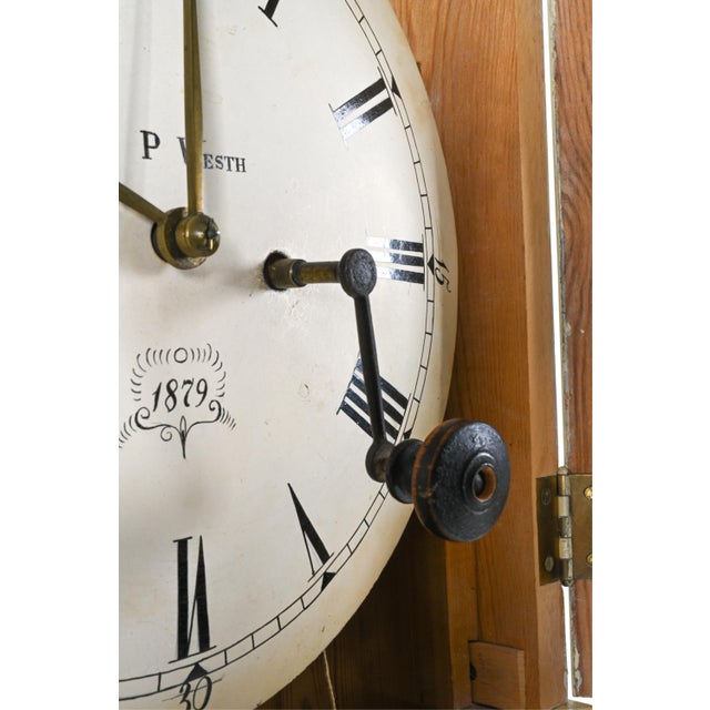 Swedish Painted Longcase Clock For Sale In Tampa - Image 6 of 11