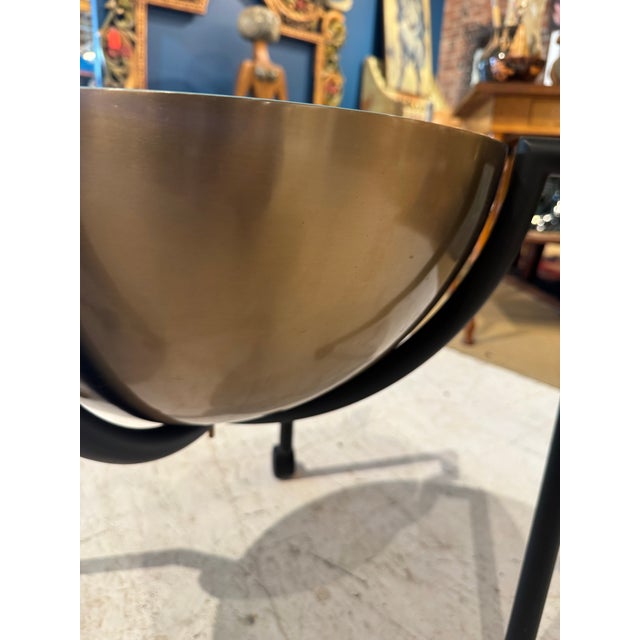 Postmodern Pair of J. Wade Beam “Hemisphere” Rolling Side Tables, 1980s For Sale - Image 3 of 7