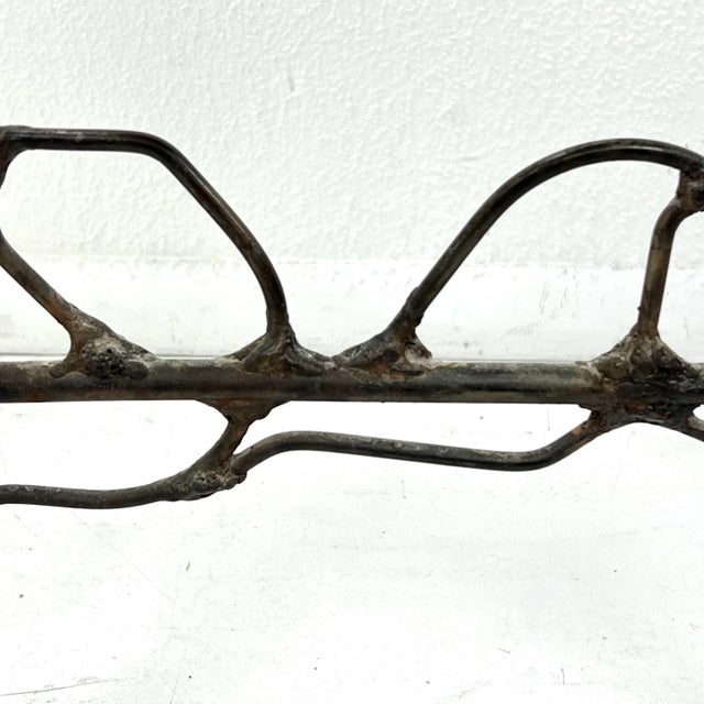 1980s Wrought Iron Vanity Stool For Sale - Image 14 of 15