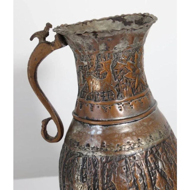 19th Century Middle Eastern Tinned Copper Coffee Pot For Sale - Image 9 of 13