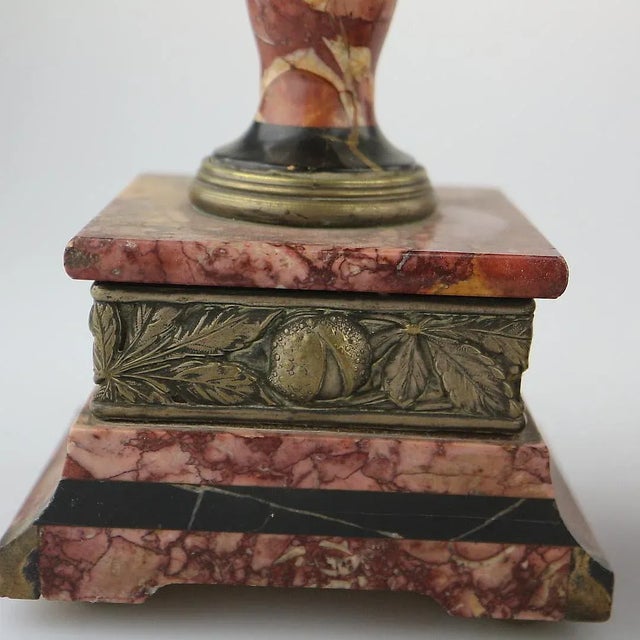 1920s Art Deco Mantel Clock and Side Bowls from Guillard, 1920s, Set of 3 For Sale - Image 5 of 8