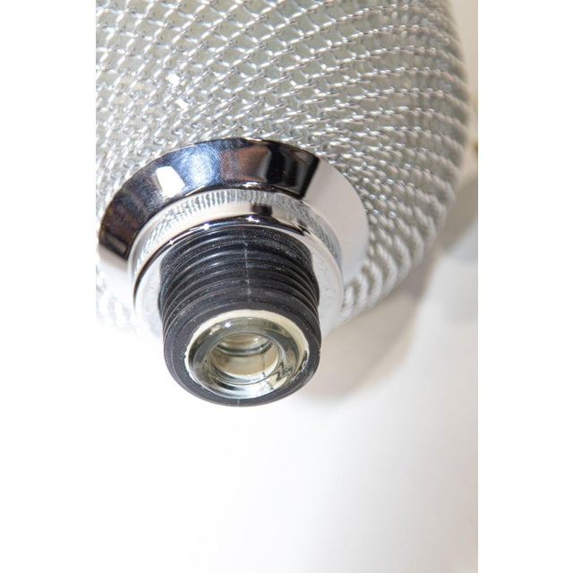 Vintage Classic Soda Siphon Seltzer Glass Bottle With Wire Mesh For Sale - Image 13 of 18