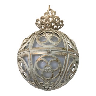 Italian Globe Pendant Light For Sale