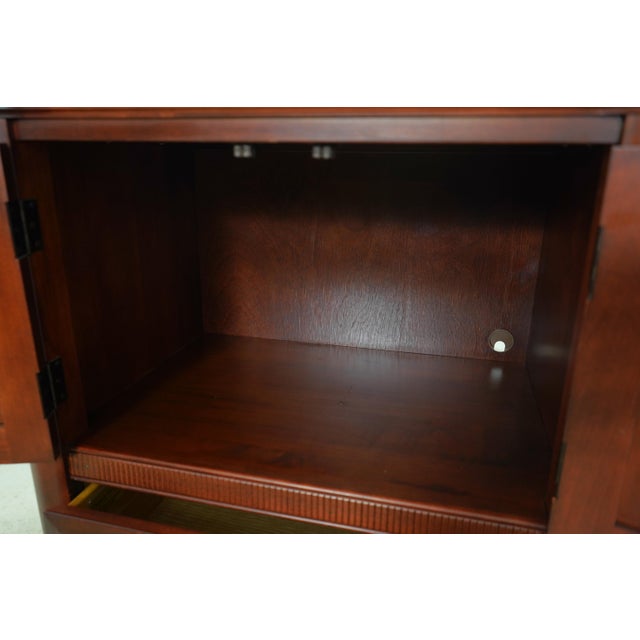 Wood Durham Cherry 2 Door 5 Drawer Lingerie Chest For Sale - Image 7 of 17