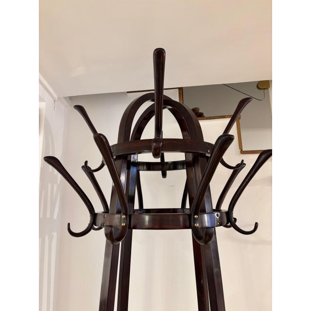 Design: 1905, Koloman Moser att. Production: Thonet Brothers, circa 1907, model no. 10414 Beechwood, stained brown and...
