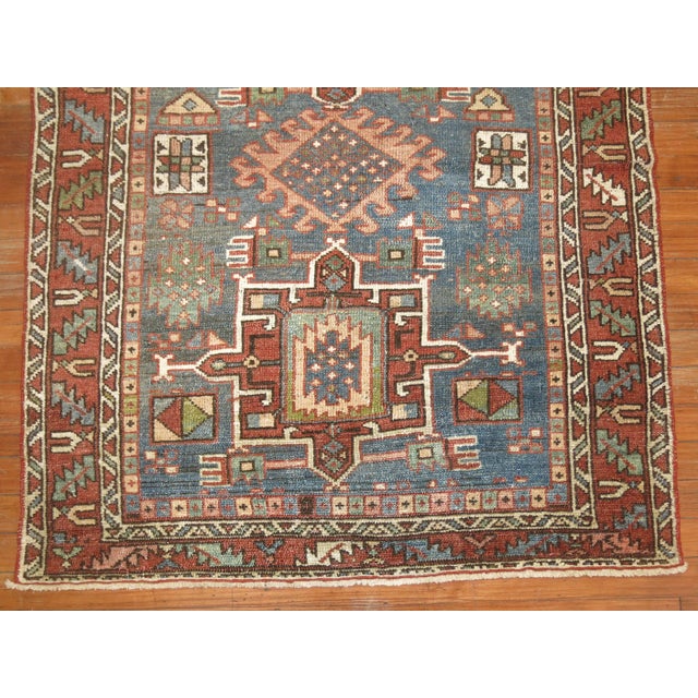 Antique Zabihi Collection Persian Heriz Rug - 3'4" x 4'2" For Sale In New York - Image 6 of 6