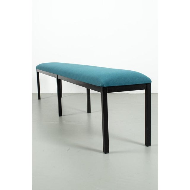 Large Vintage Upholstered Bench For Sale - Image 4 of 8