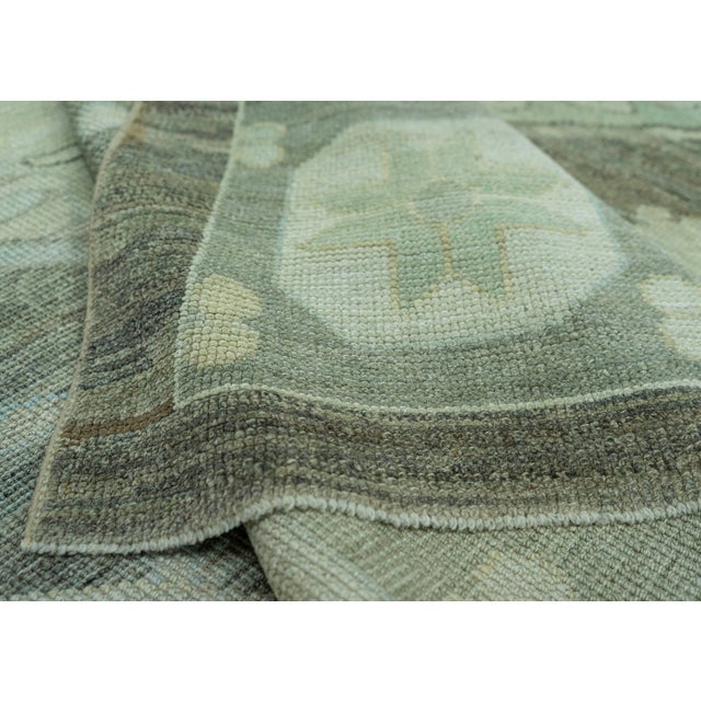 Textile Turkish Oushak Rug 12'2" x 16'1" #8386 For Sale - Image 7 of 8