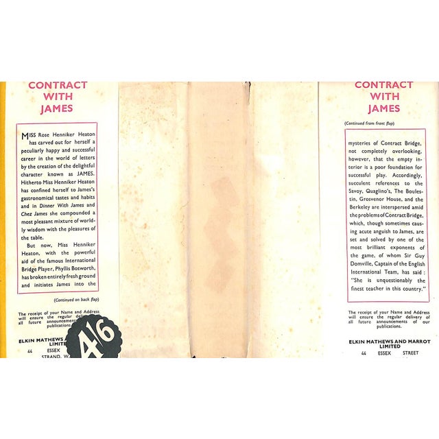 1930s "Contract With James" 1935 Heaton, Rose Henniker and Bosworth, Phyllis For Sale - Image 5 of 10