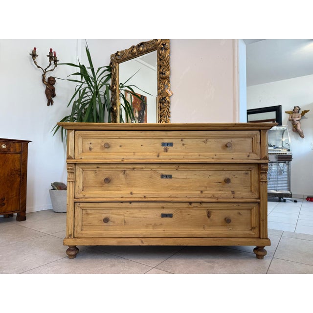 Antique Biedermeier Chest of Drawers with Drawers For Sale - Image 13 of 13
