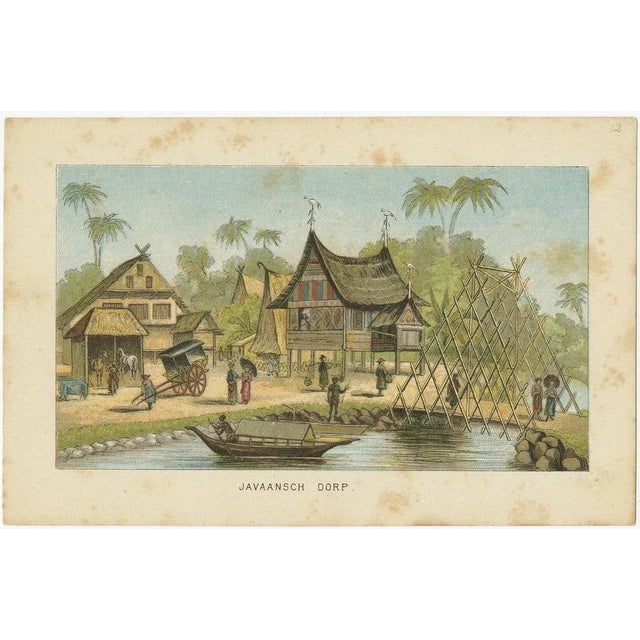 Views of Amsterdam and Dutch Colonies, 1883, Paper, Set of 18 For Sale - Image 4 of 18