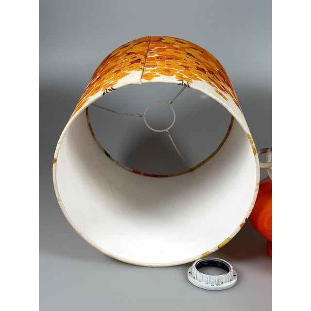 Mid-Century Space Age Table Lamp in Glass, 1970s For Sale - Image 14 of 17