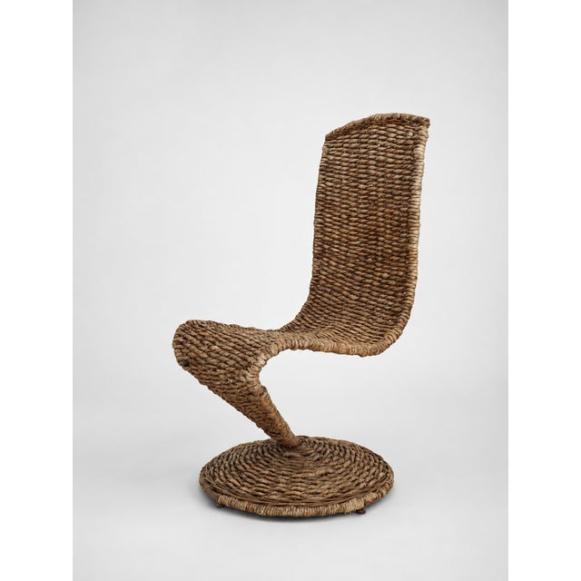 Italian Banana Leaf Armchair S Chair by Marzio Cecchi, 1970s For Sale - Image 9 of 9