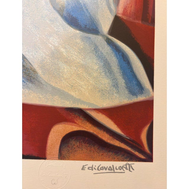 Figurative Di Cavalcanti Posthumous Limited Edition Serigraph – Serenata For Sale - Image 3 of 4