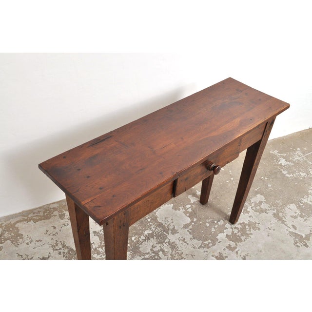 Antique Side Table in Oak, 1870s For Sale - Image 6 of 11