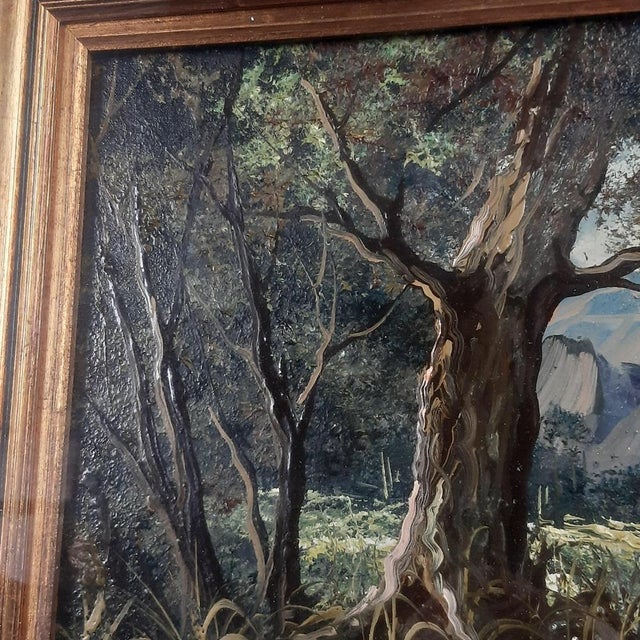 S. Omodeo, Landscape, 1950s, Oil on Canvas, Framed For Sale - Image 7 of 15