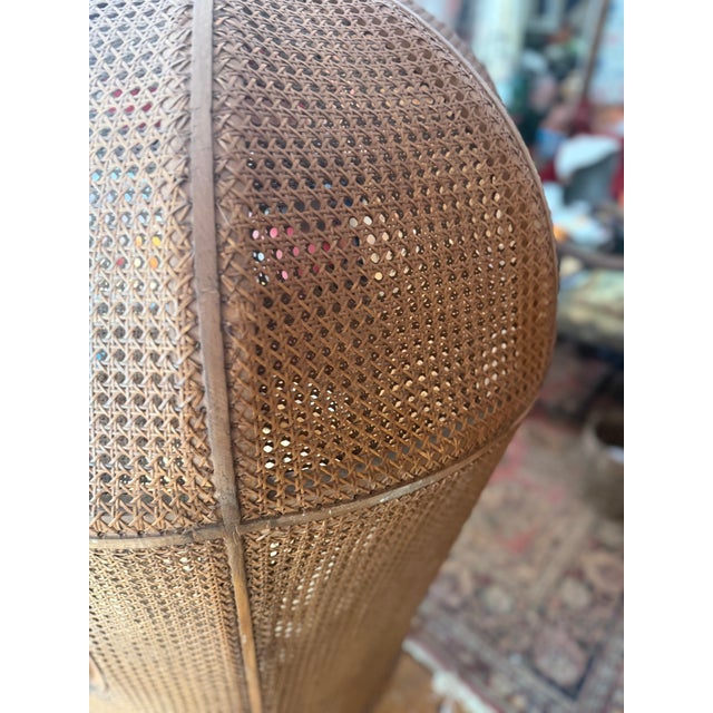 1930s Cane Back French Louis XVI Porter’s Hall or Canopy Chair For Sale - Image 14 of 15