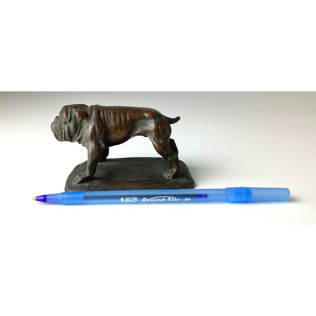 Vintage Bronze English Bulldog Figurine For Sale In New York - Image 6 of 9