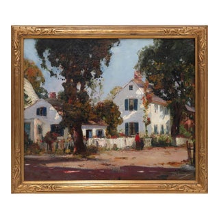 19th Century Anthony Thieme Atlantic Avenue, Rockport - Impressionist -Signed For Sale