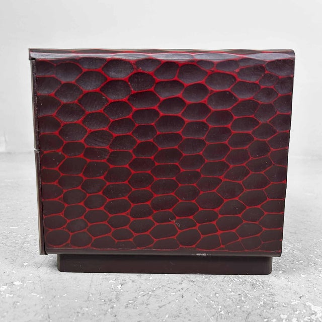 Wood Kamakura Bori Haribako Bamboo Sewing Box, Japan, 1960s For Sale - Image 7 of 9