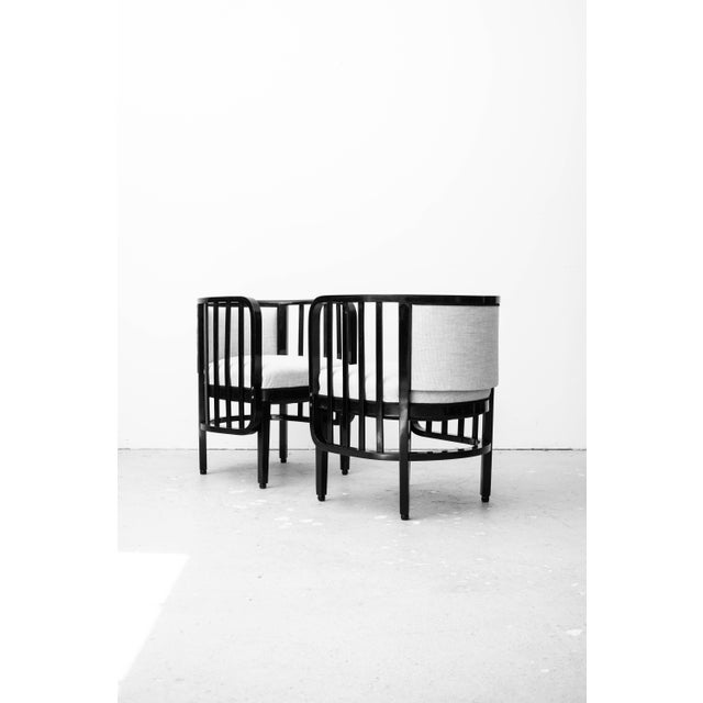 Black Antique Lounge Chairs from Mundus, 1910, Set of 2 For Sale - Image 8 of 11
