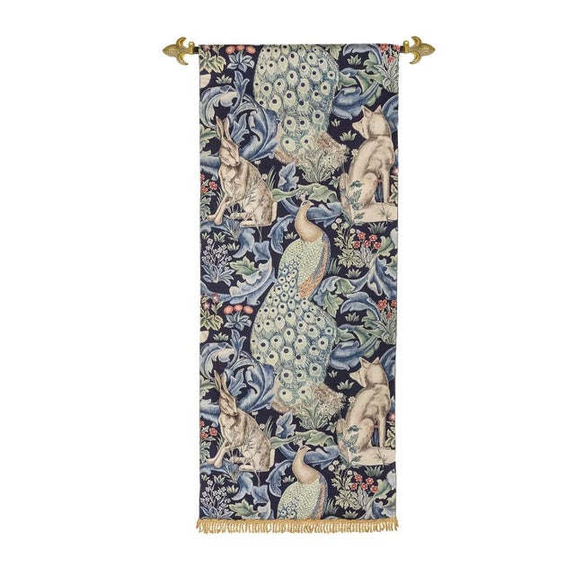 This beautiful tapestry is digitally printed onto an irregular linen fabric. This tapestry is fully lined incorporating a...