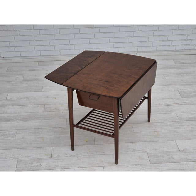 Vintage Danish Foldable Coffee Table, 1950s For Sale - Image 12 of 18