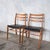 Mid-Century Teak & Beech Ladder Back Dining Chairs, Set of 2 For Sale - Image 4 of 11