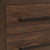Wood Modern Brown Acacia 2-Drawer Nightstand For Sale - Image 7 of 8