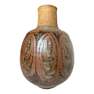 Large Vintage Handmade Signed Gerry Williams Pottery Earthenware Vase Sculpture