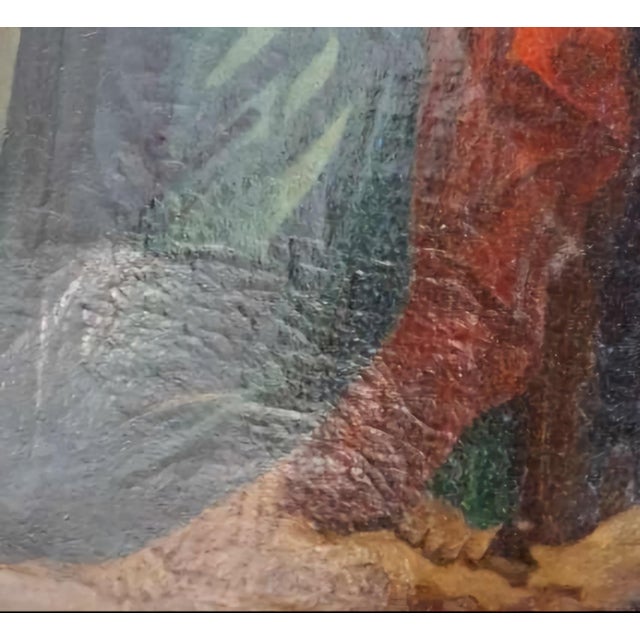 Circle of Anthony Van Dyck, The Crucifixion, 17th Century, Oil on Canvas & Wood For Sale - Image 8 of 10