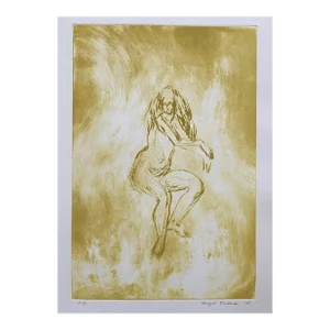 1975 Margaret Friedlander Female Nude Etching