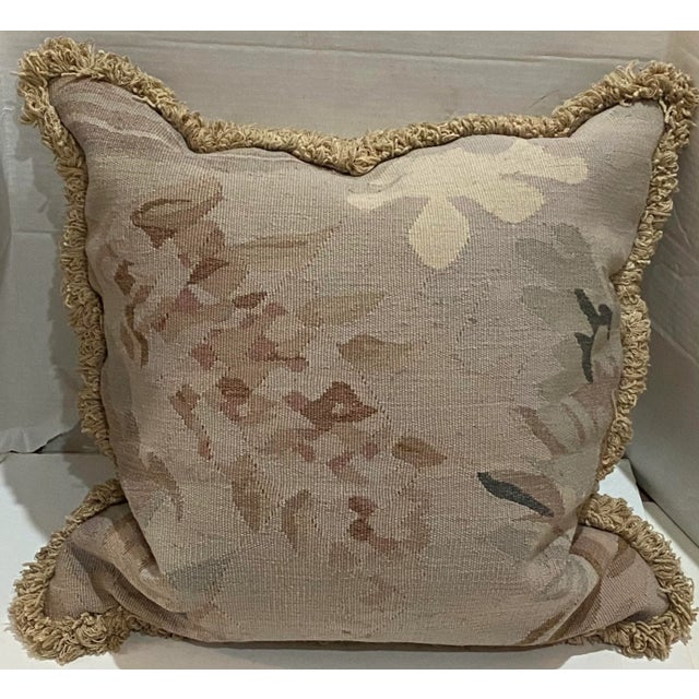 Kreiss Antique Aubusson Pillow For Sale - Image 9 of 13