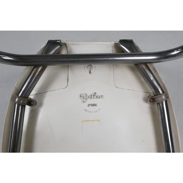 Vintage White Gilac Dining Chair, 1960s For Sale - Image 9 of 11