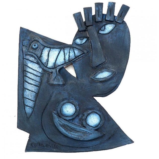 Corneille, Figurative Relief, 1998, Ceramic For Sale - Image 3 of 3