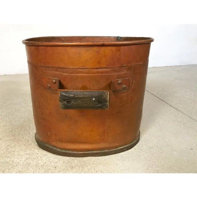 Large Antique Copper Fireplace Log Holders, 1850s, Set of 3 For Sale - Image 17 of 18