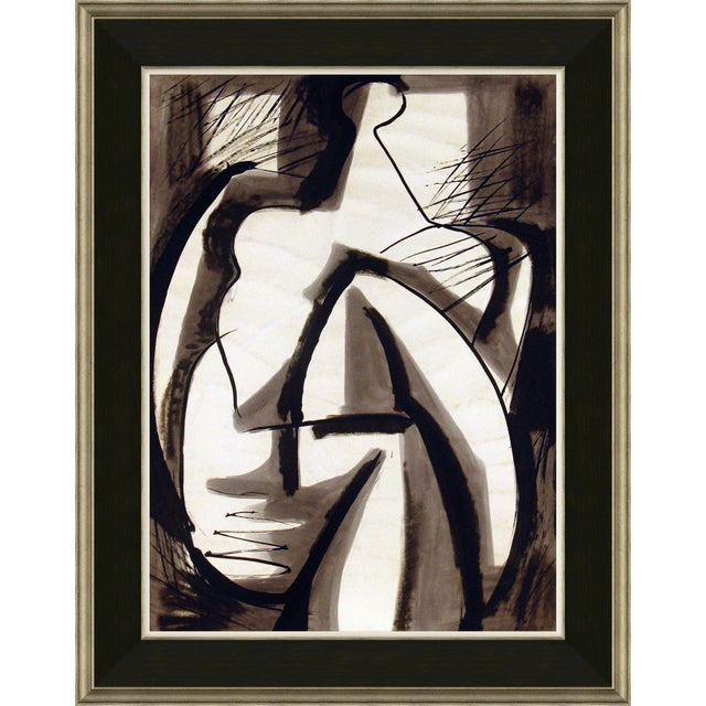 Brutalist Abstract Figure Framed Art Print by David Phoenix For Sale - Image 3 of 3