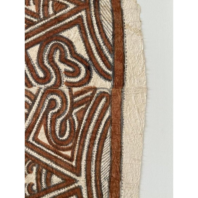 Vintage Mounted Tapa Cloth #1, 1950s For Sale - Image 6 of 10