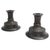 Black Danish Grace Candleholders in Disko Metal by Just Andersen, 1920s, Set of 2 For Sale - Image 8 of 8