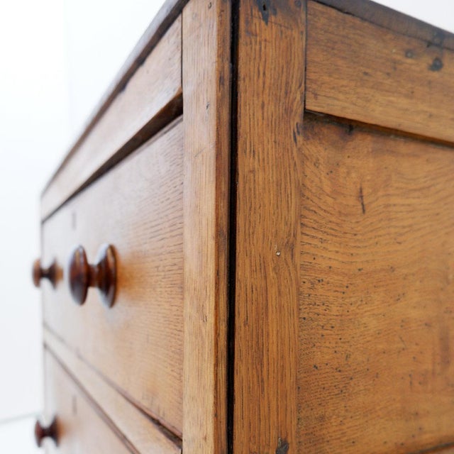 Vintage Rustic Chest of Drawers with Two Drawers and Carved Legs, 1930s For Sale - Image 6 of 17