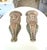 Pair of vintage 1960's hand carved wooden polychrome cherub wall bracket shelves, reminiscent of 19th century Continental...