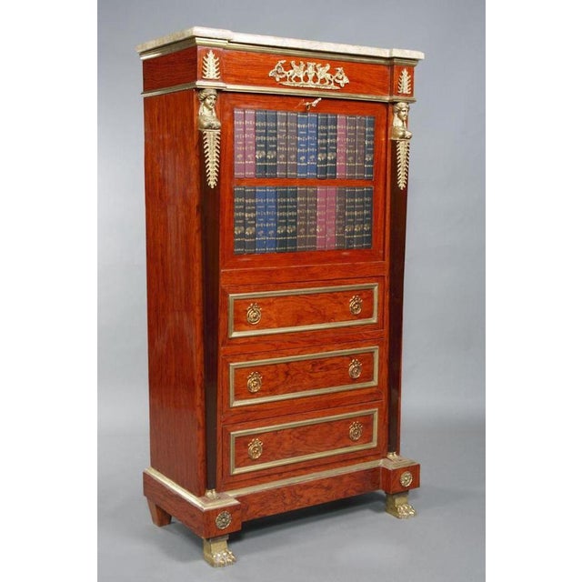 Vintage Empire Style Secretaraire For Sale - Image 6 of 18