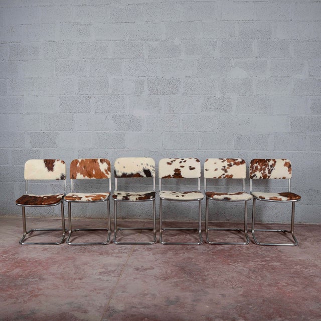 Vintage Ponyhide Chairs, Set of 6 For Sale - Image 10 of 18