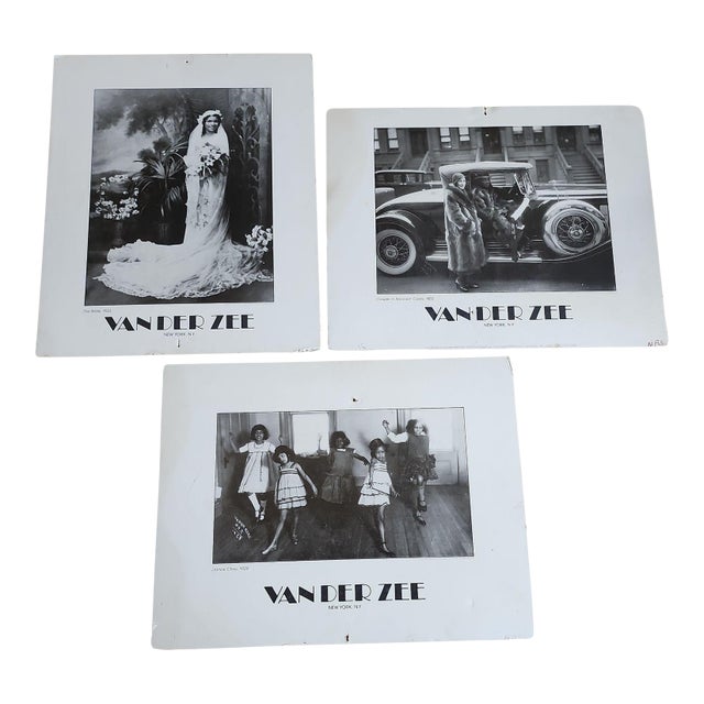 Vintage Set of Three James Van Der Zee Prints For Sale