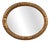 Art Deco Oval Gilt Oak Mirror, Belgium, 1920s For Sale