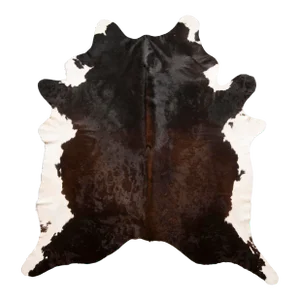 Contemporary Brown Cowhide Rug - 7′11″ × 8′4″