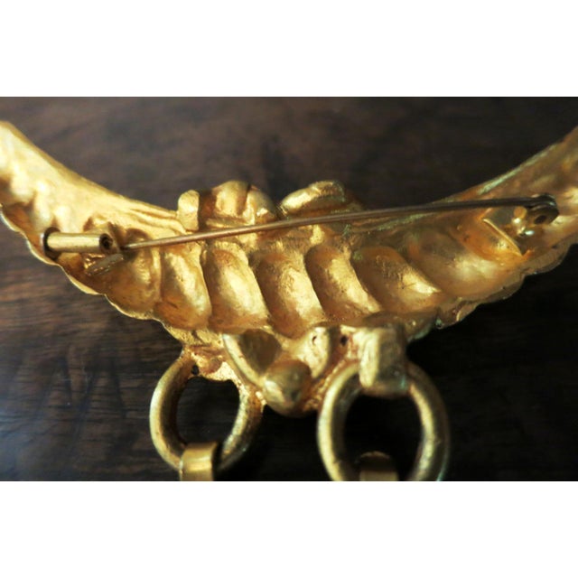 Bronze Bronze Brooch by Line Vautrin For Sale - Image 8 of 8