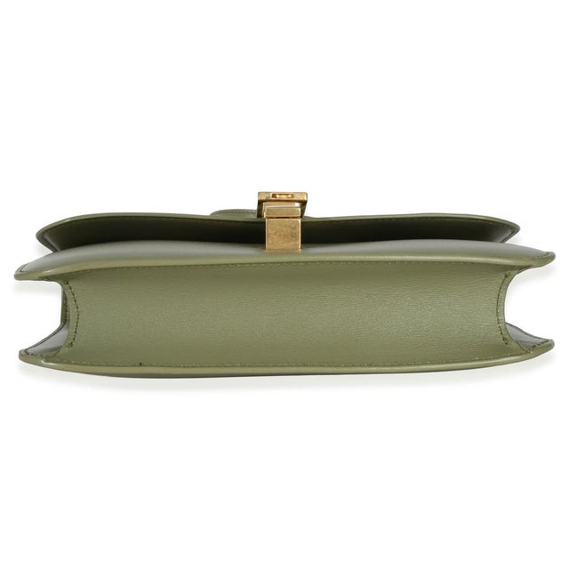 Light Green Smooth Calfskin Le Carre Satchel For Sale In New York - Image 6 of 9