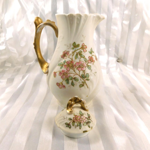 Late 18th Century Jean Pouyat Limoges Hand Painted, Two Color Chocolate Pot For Sale In San Francisco - Image 6 of 12