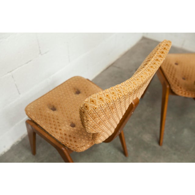 Chairs and Lounge Armchairs attributed to Roger Landault for ABC, 1950s, Set of 6 For Sale - Image 15 of 18